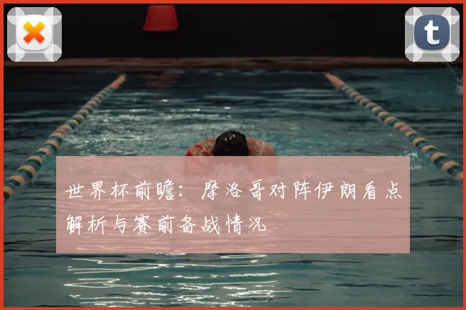 世界杯前瞻：摩洛哥对阵伊朗看点解析与赛前备战情况
