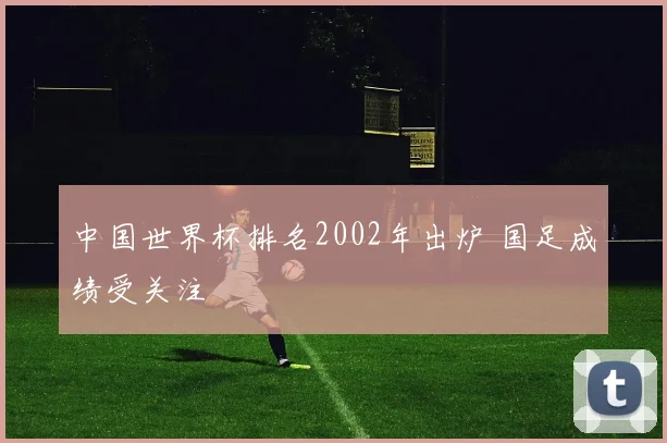 中国世界杯排名2002年出炉 国足成绩受关注